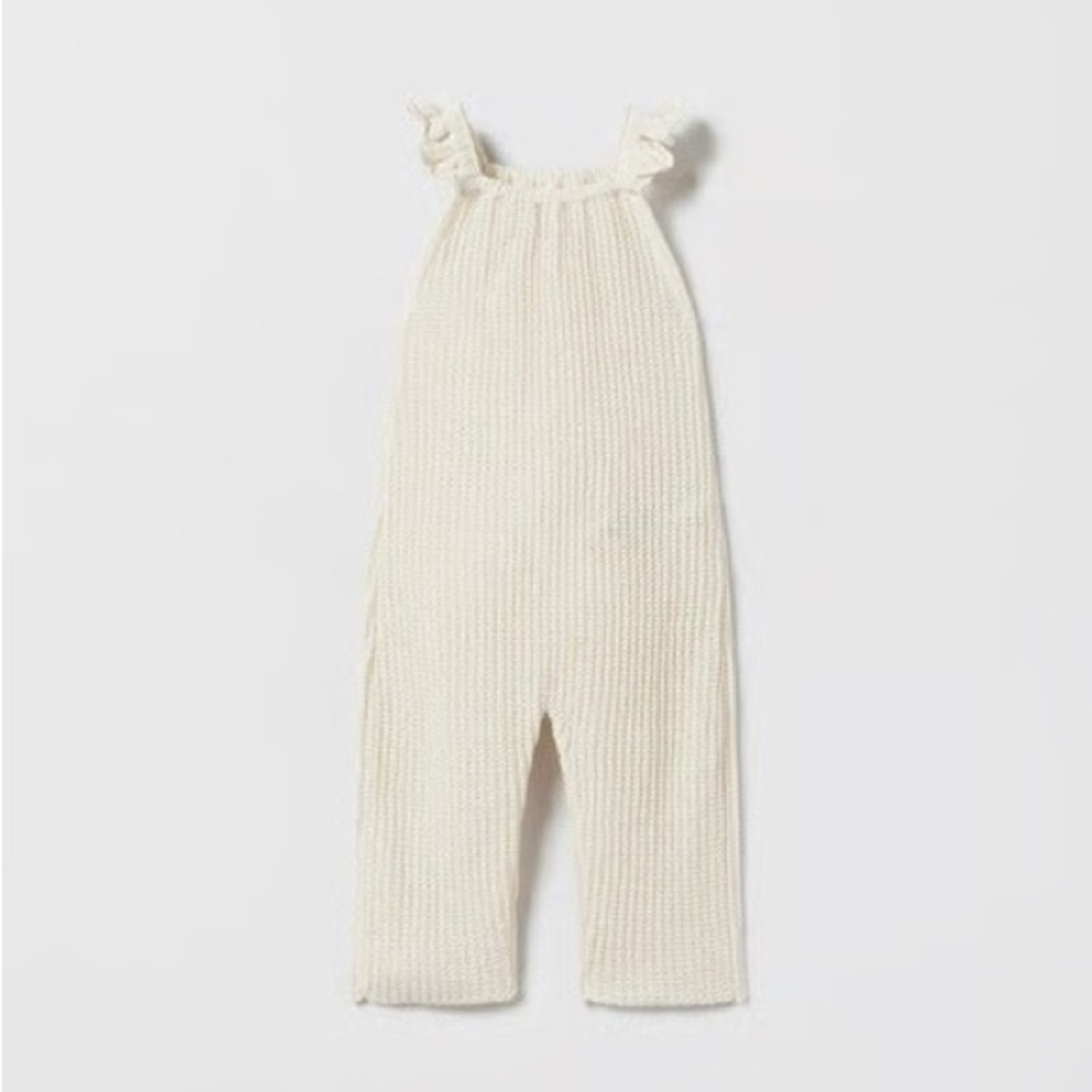 Zara Cream Crochet Romper 4-5yr